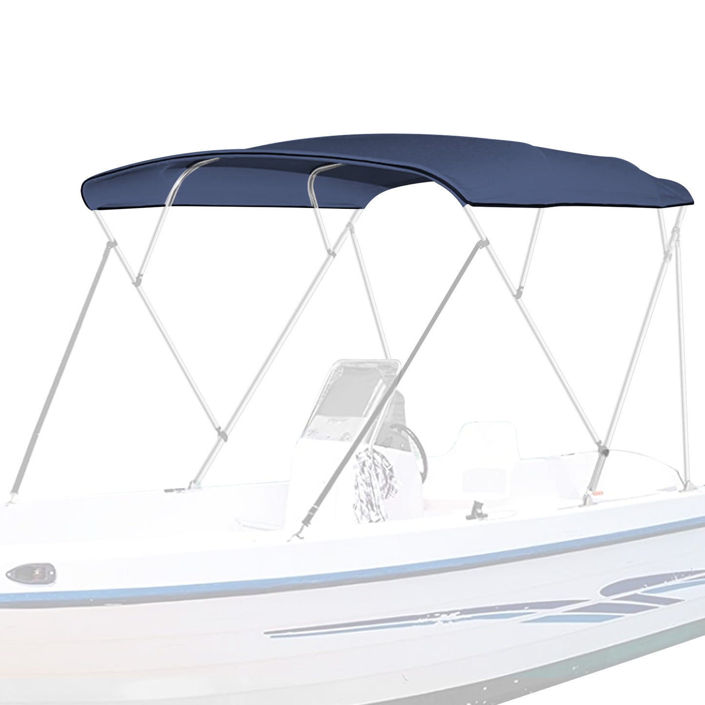 4 Bow Bimini Top Replacement Canvas | Pontoon Boats Bimini Top Navy