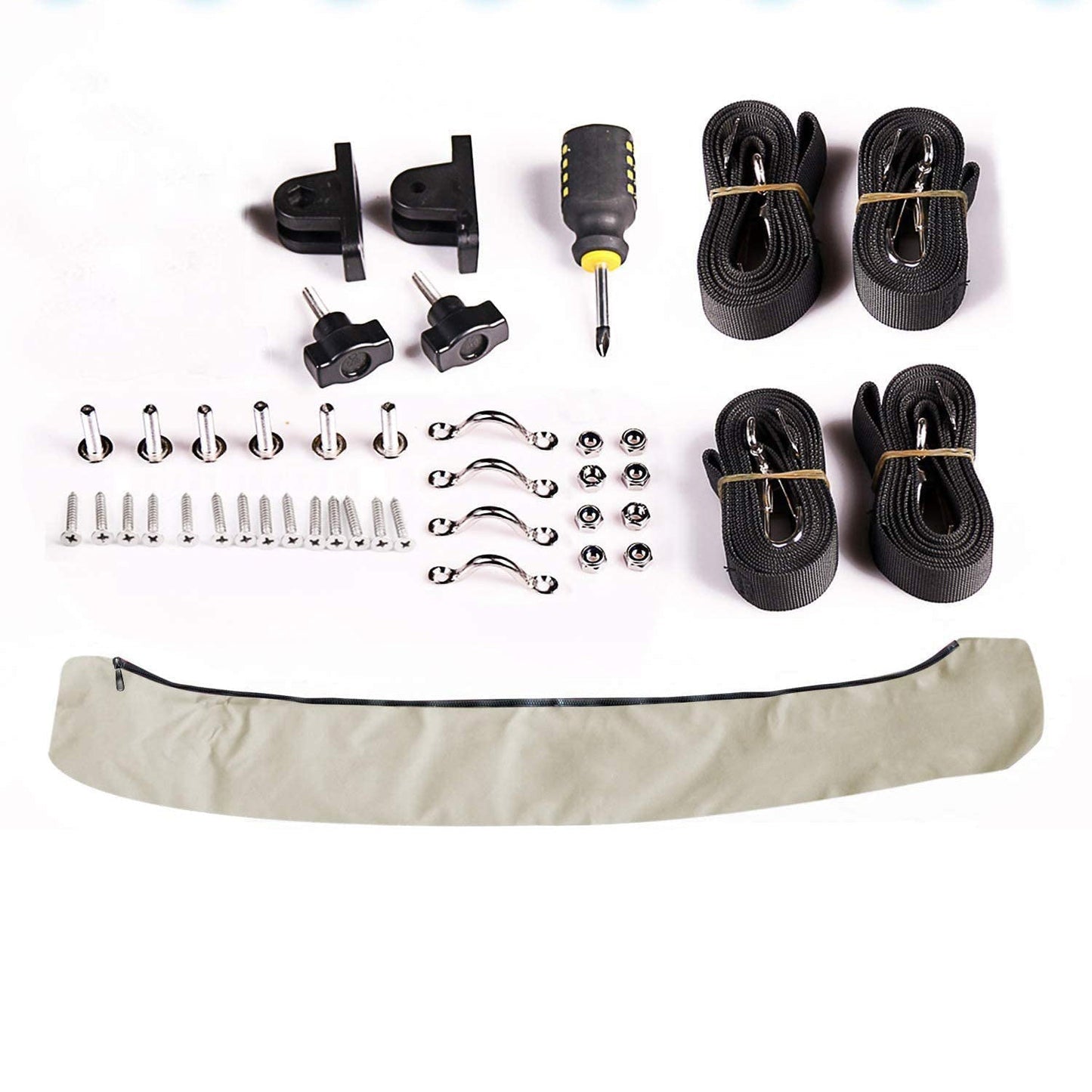 3 Bow Bimini Top Gray with Rear Support Poles - East Captain