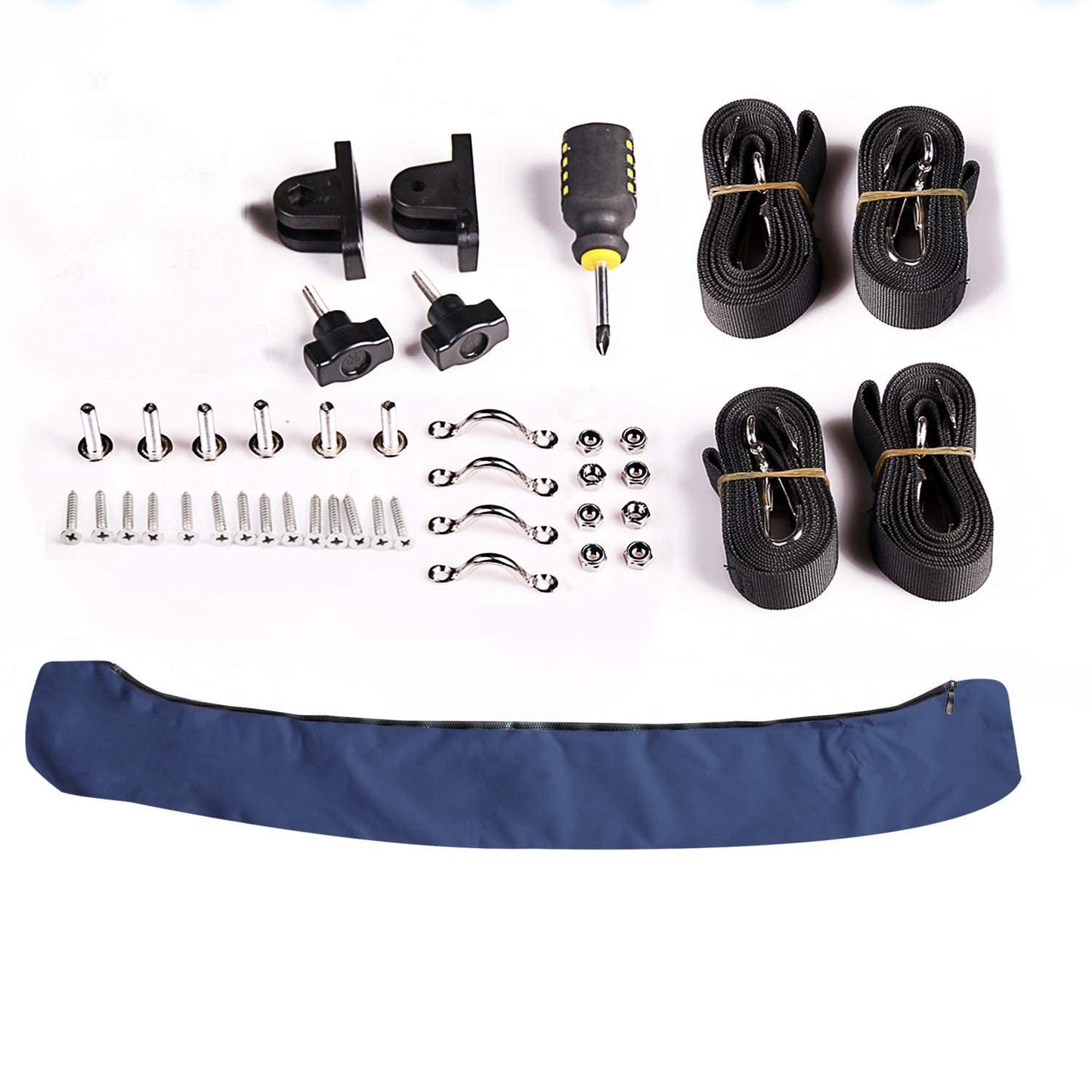 4 Bow Bimini Top Blue with Rear Support Poles - East Captain