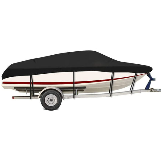 Trailerable Runabout Boat Cover Black - East Captain
