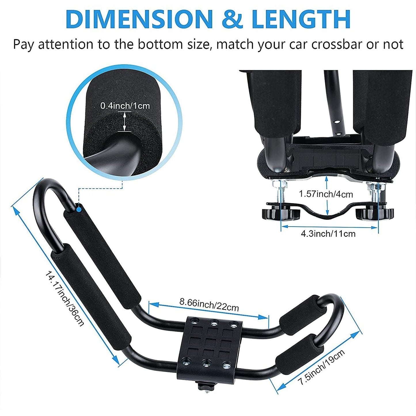 Universal Kayak Roof Rack 4PCS - East Captain
