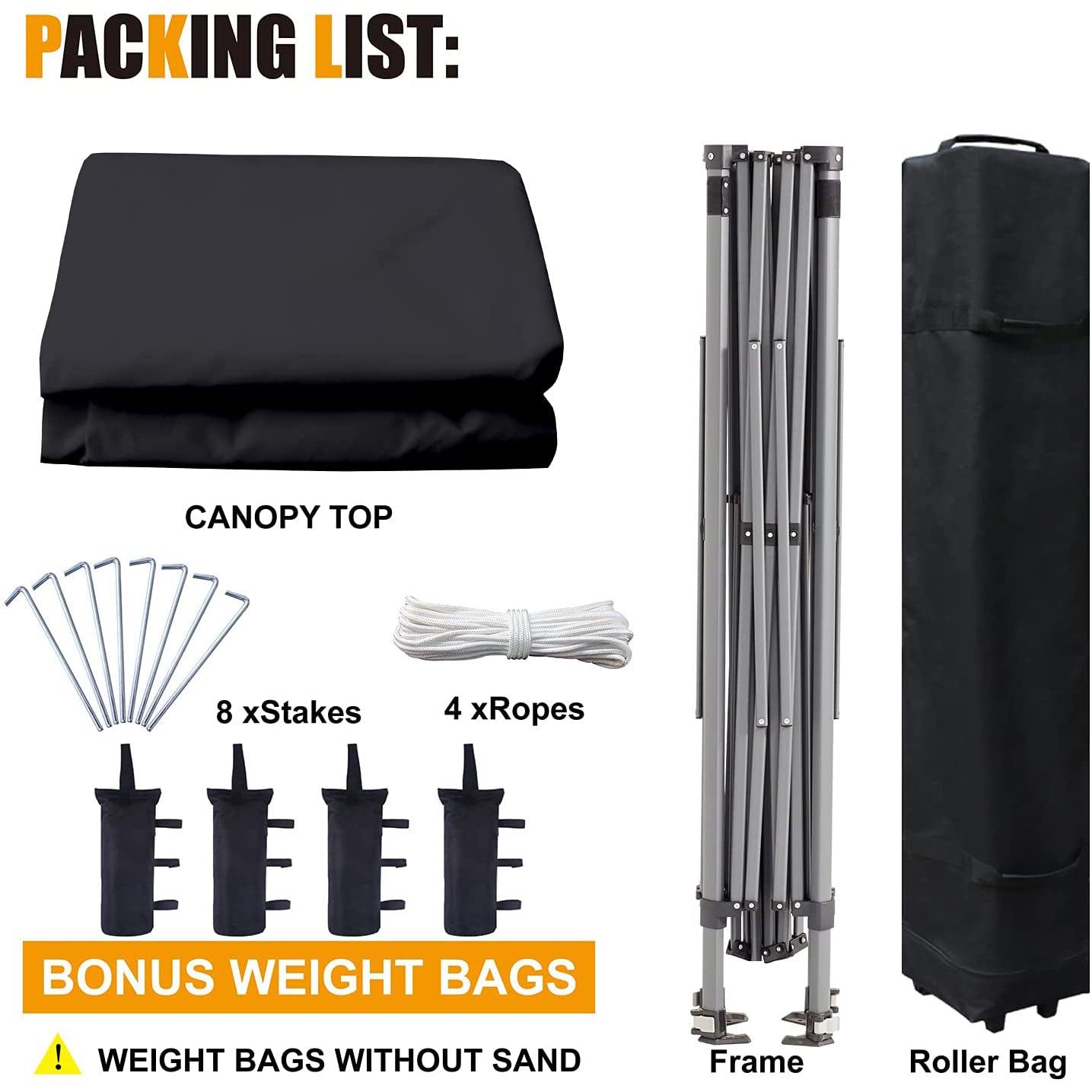 10' x 10' Pop - Up Instant Canopy Tent - East Captain