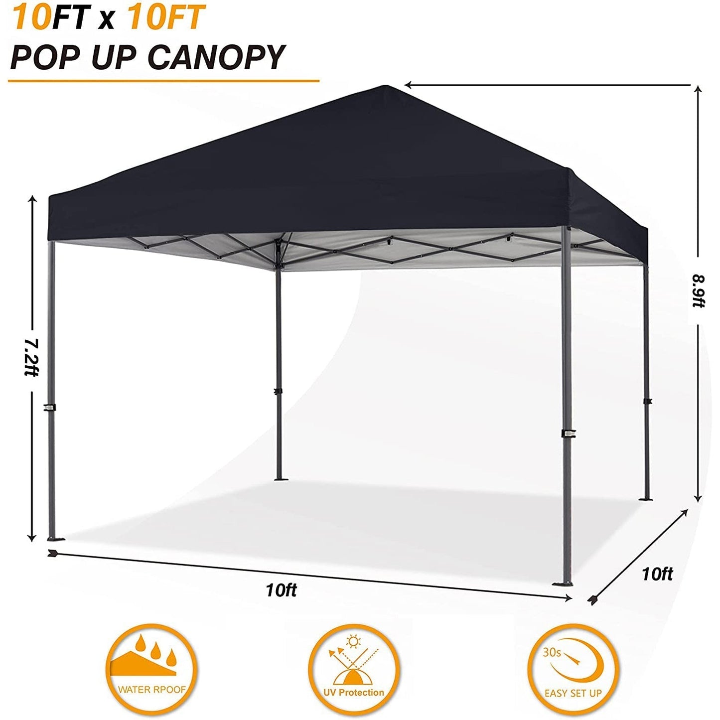 10' x 10' Pop - Up Instant Canopy Tent - East Captain