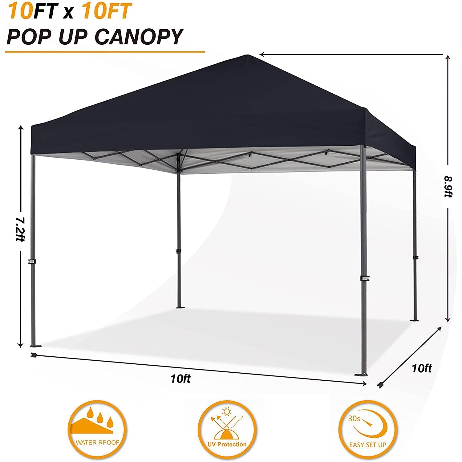 10' x 10' Pop - Up Instant Canopy Tent - East Captain