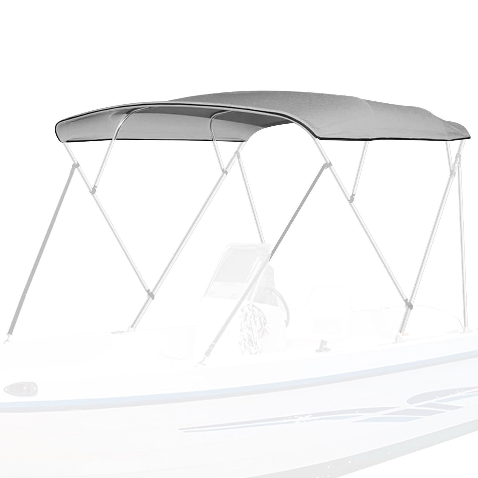 4 Bow Bimini Tops Replacement Canvas Cover (Canvas Only) Gray - East Captain