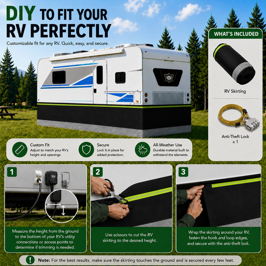 RV Skirting for 5th Wheels Travel Trailers RV Camper | East Captain