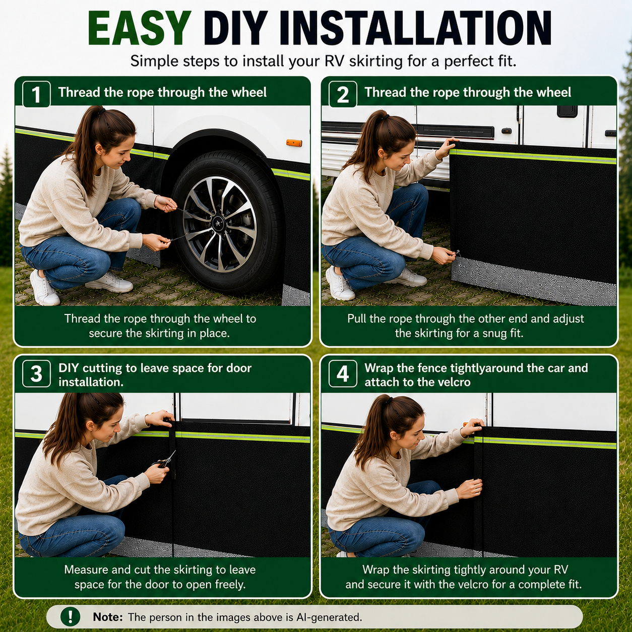 RV Skirting for 5th Wheels Travel Trailers RV Camper | East Captain