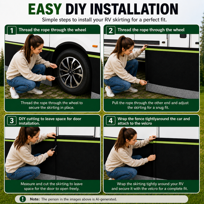 RV Skirting for 5th Wheels Travel Trailers RV Camper | East Captain