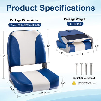 Folding Boat Seats (2 - Pack) - East Captain