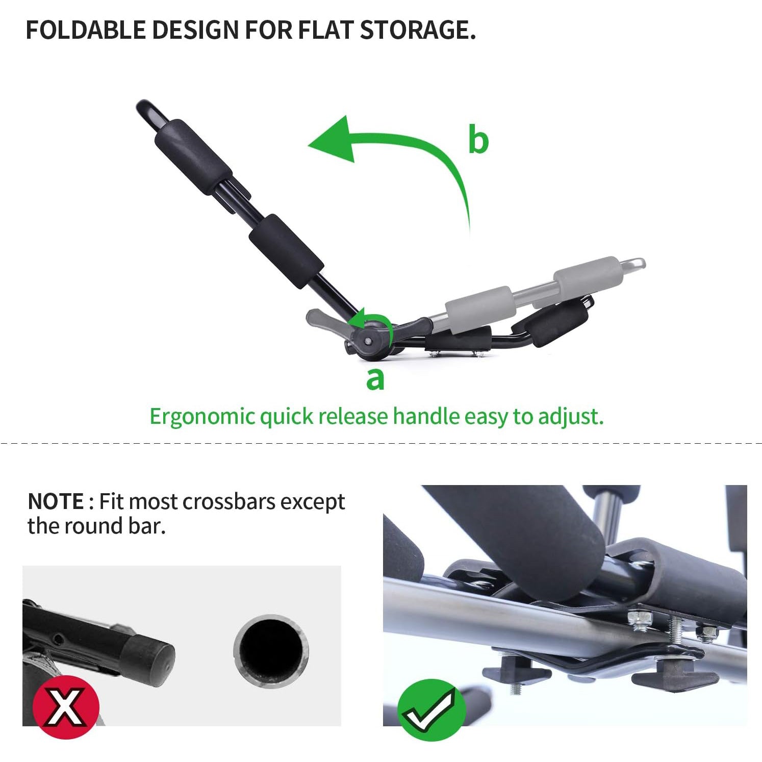 Folding Kayak Roof Rack 4 PCS/Set - East Captain