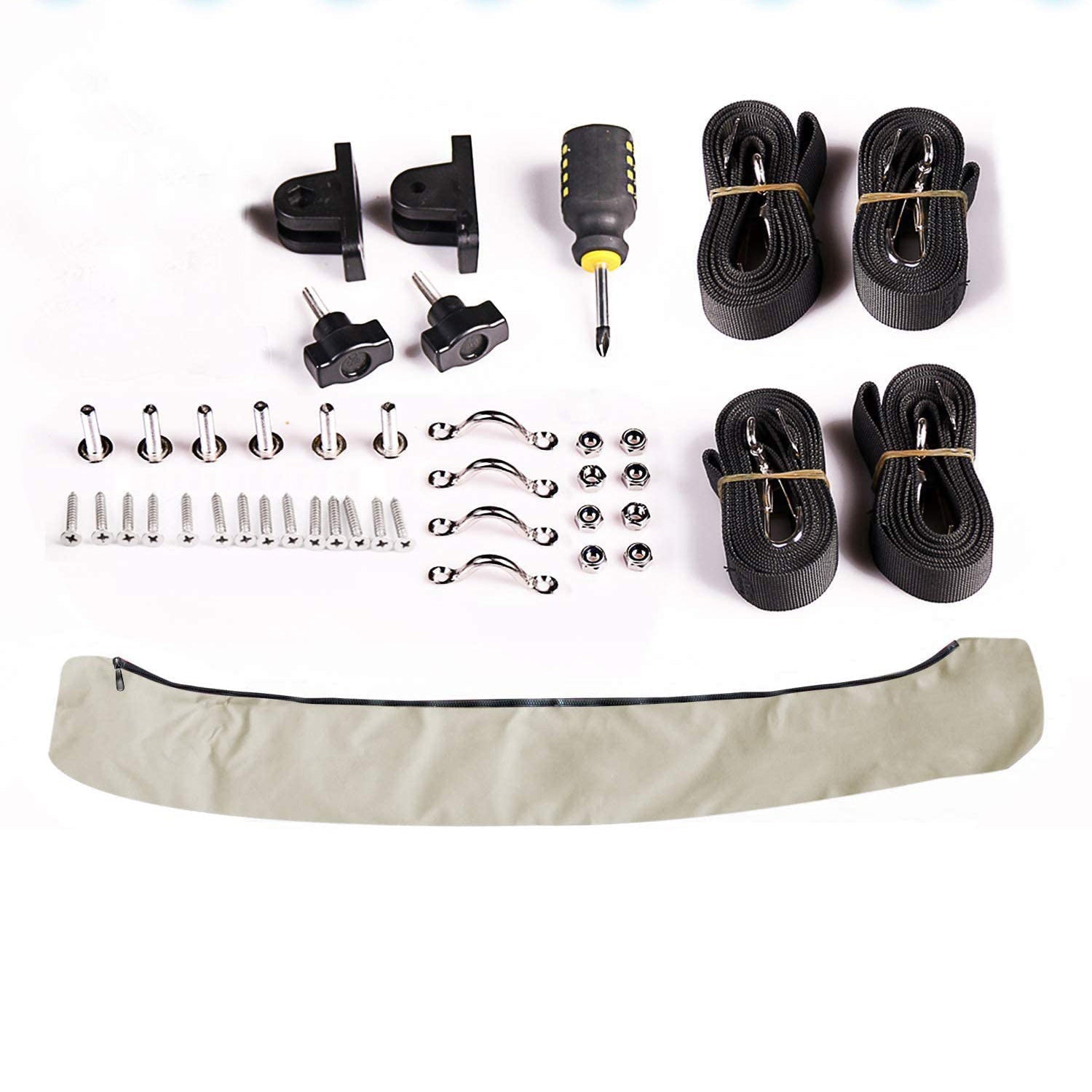 3 Bow Bimini Top Gray with Rear Support Poles - East Captain