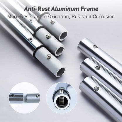 3 Bow Bimini Top Gray with Rear Support Poles - East Captain