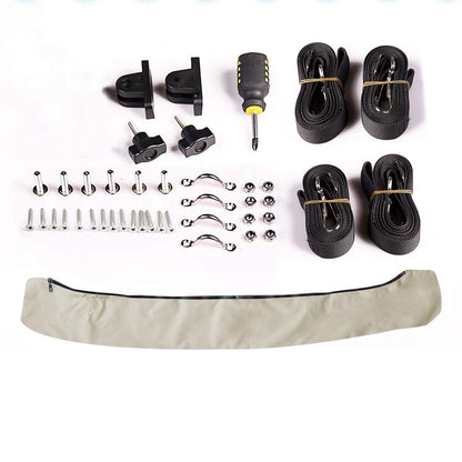 4 Bow Bimini Top Gray with Rear Support Poles - East Captain