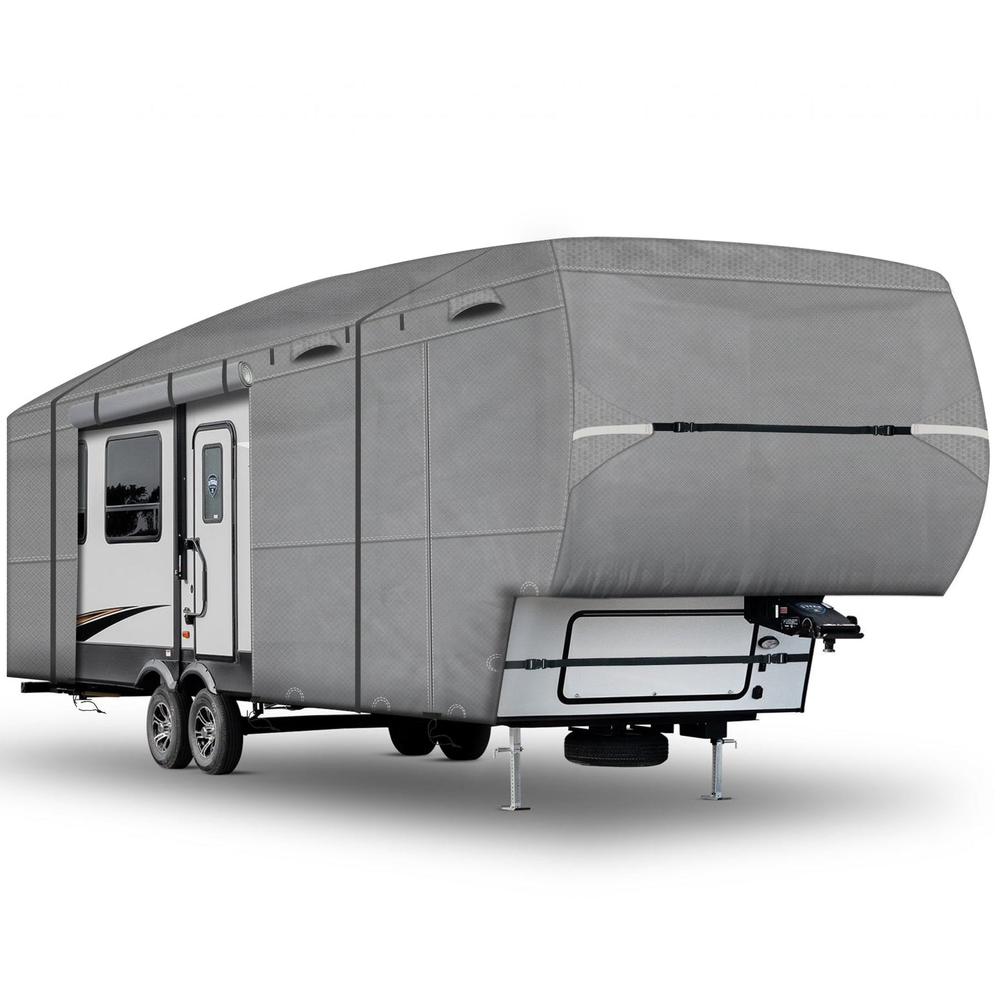 5th Wheel Fifth Trailer RV Camper Covers Gray Upgrade 7 Layers - East Captain