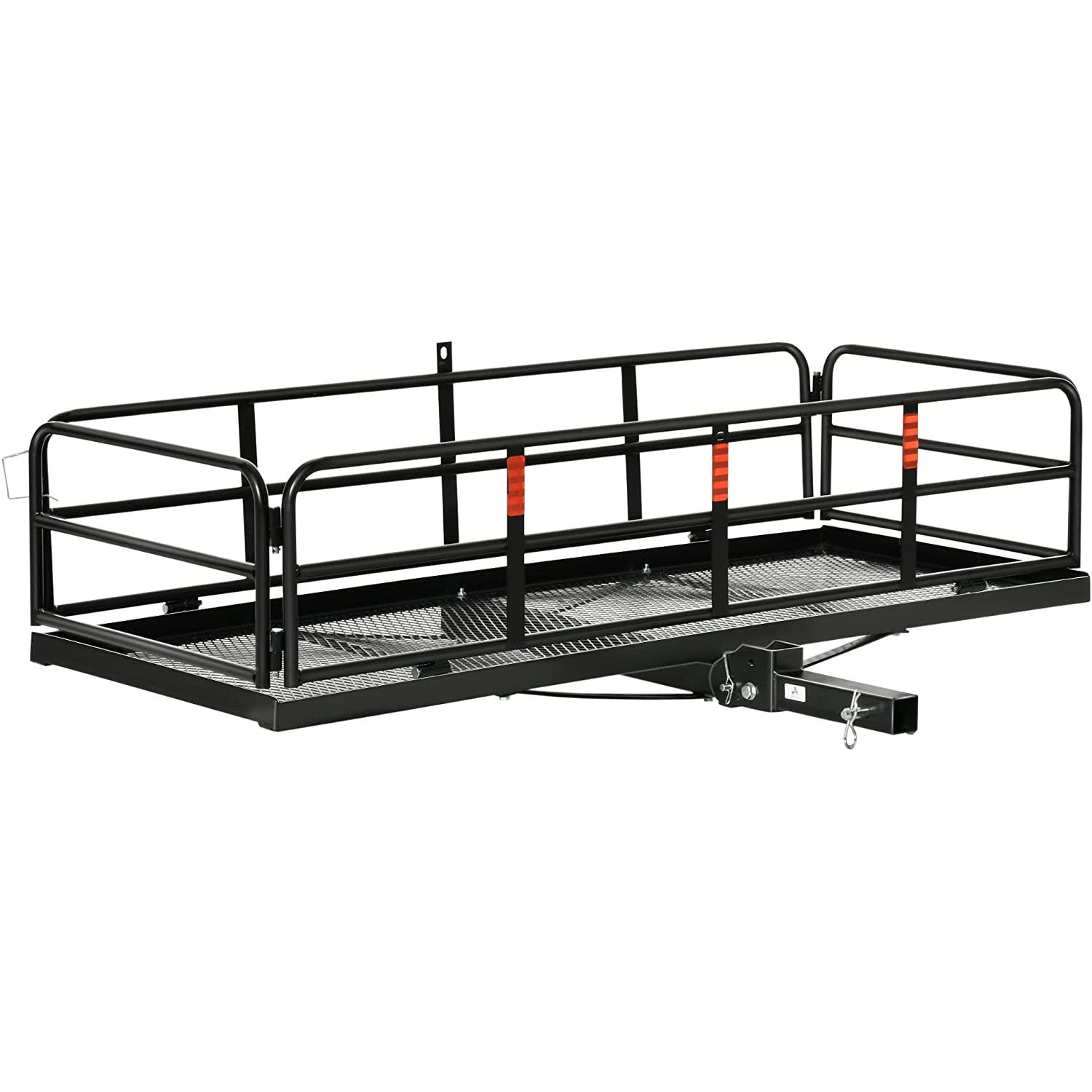 Folding Cargo Carrier Rack Hitch Mount Cargo Basket High - East Captain