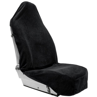 Washable Car Seat Towel Cover with Pocket Black - East Captain